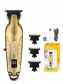 Kemei KM-2293 Professional Wireless Hair Clipper For Barbers, 0mm Zero-Gap Hair Trimmer, Professional Electric Hair Clipper, Men's Shaver, Beard Trimmer, T-Blade Hair Cutting Machine, Suitable For Barbershop Salon Equipment, Gift For Men