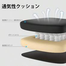 Home Office Chairs - 無頭枕+黑色 - 查看 5
