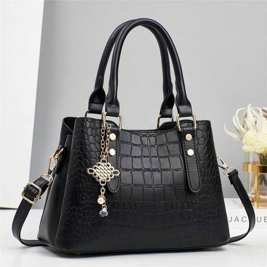 Women Top Handle Bags - 粉紅色 - 查看 1