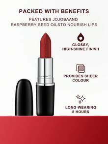 MAC Lustreglass 唇膏 Sheer Shine PDA（砖红色）1 盎司/3 克 - #549 bricky red - 查看 4