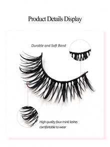 Asiteo 5 Pairs Manga Lashes,Soft Natural Long Eyelashes Fake Lashes Anime Wispy Strip False Eyelashes,Reusable For Used Daily Makeup Extension Cosplay,Party Fake Lashes - Spiky Manga Lashes - View 3