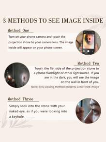 新款闪光投影手链，定制彩色照片投影手链，女士个性化圆形投影照片手链，纪念合影首饰，定制女友/母亲照片手链，定制生日纪念礼物 - 款式4 - 查看 9