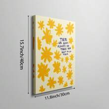 1pc There Are Always Flowers Quote Wall Art Picture Botanical Prints Canvas Paintings Motivational Posters Boho Flower Decor For Living Room,Bedroom,Apartment,Dorm Room Decor Gift For Her Unframed Or Framed