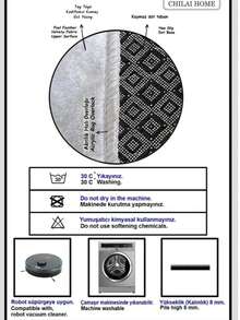 Sản xuất tại Thổ Nhĩ Kỳ - Thảm trải sàn dạng cuộn có thể giặt được - Chống trượt - Kích thước: 80x120 cm, 80x150 cm, 80x200 cm, 80x300 cm, 100x200 cm, 100x160 cm, 100x300 cm, 120x180 cm, 140x190 cm - Có thể cắt theo kích thước yêu cầu. - Màu nâu  Mocha - Xem 2