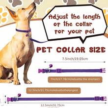 Bộ 12 chiếc vòng cổ thú cưng bằng nylon có thể điều chỉnh kèm chuông, phù hợp cho chó và mèo cỡ nhỏ đến trung bình - Phối màu - Xem 2