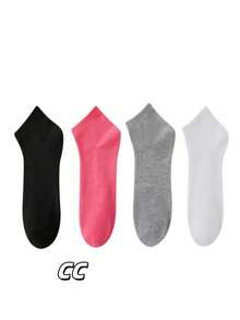 Kit 3 6 12 Pairs Of Young Women's Socks Various Colors 35-40 - Nhiều màu - Xem 2