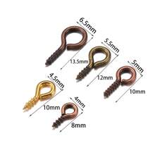 200pcs/Lot Small Tiny Mini Eye Pins Eyepins Hooks Eyelets Screw Threaded Clasps Hook For DIY Jewelry Making Findings Accessories