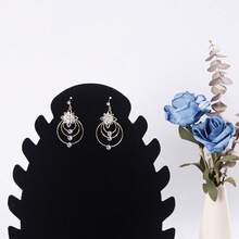 1 pezzo Nero Singolo, Set da 2 pezzi Elegante Supporto per Collana in Peluche, Cavalletto Organizzatore per Gioielli