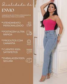 Shein Mom Jeans Women's 100% Jeans High Waist Thick Premium Fabric Lisa Blogger - Xám - Xem 8