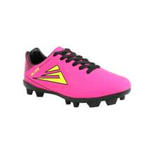 Tenis Futbol Mujer Reforzado Soccer Taco Tachon Cosido Kuali Shoes - Rosa Fucsia - Ver 2