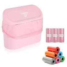 1pc Mini Car Trash Can With Lid, Leak-Proof, Includes 30pcs Garbage Bags, Convenient And Hygienic Car Accessory, Can Be Hung On Car Door For Storage And Organization - Multicolor - View 19