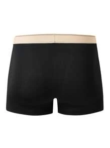 5pcs/Pack Teen Boys' Boxer Briefs, Mid-Rise Trunks For Boys Aged 12-18 Years Old