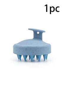 1PC Scalp Massage Brush, Wheat Straw Hair Washing Tool, Silicon Hair Brush, Massage & Cleansing Scalp Brush, Scalp Exfoliating Scrub, Dandruff Removal Tool, Suitable For Both Men And Women/Holiday Essentials/Gifts For Parents/Bathroom Accessories/ Travel Essentials/Home/Travel/Bathroom/Birthday