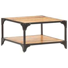 Coffee Table 60x60x35 Cm Solid Mango Wood