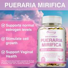 XEMENRY Pueraria Mirifica Capsules 5000mg - Breast Enlargement, Promote Breast Growth, Firming,Female Estrogen Balance - 120pcs - 120粒膠囊 - 查看 6