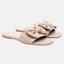 Women's Bow Sandals Flat Modern Comfortable Elegant Beach Party College Vacation Cute Casual Bow Contrast Beach Holiday Wedding School Vacation Party - 米色 - 查看 5
