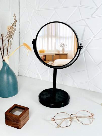 1pc European Style Matte Tabletop Double-Sided Vanity Mirror, Large Princess Mirror,Makeup,Cheap,Room Decor,Vanity,Travel,Bedroom,Makeup Accessories,Mirror,Vanity Mirror,Cheap,Stocking Stuffers,Makeup,Makeup Tools,Cheap Stuff,Gifts,Gifts For Women,Christmas Gifts,Giveaways,Travel,Cheap Stuff,Travel Essential