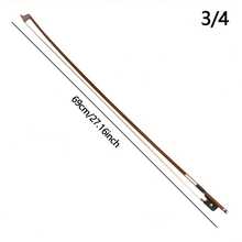 High-Quality Violin Bow, Full Size, Made Of Rosewood And Horsehair, Suitable For Violin Enthusiasts, Available In Sizes From 1/8 To 4/4, Ideal For Daily Practice And Performance, Essential Violin Accessory, Traditional Style Design, Classic Appearance, Natural Wood Grain, Antique Musical Instrument Accessory, Professional Musician Use, Durable Material, Replaceable Bow - Violin Sandalwood Bow - View 12
