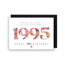 30. Geburtstagskarte, Karte für sie, 30. Geburtstagskarte für Tochter, Enkelin, Nichte, Schwester, Patentochter, Freundin