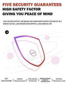 男士加热连帽衫 - 带口袋的套头连帽衫，适合户外活动，单开关控制五个加热区（不含电源）