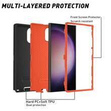 FOGEEK Coque de protection 3 en 1 robuste pour iPhone [Antichoc] [Antichute] [Antidérapante], protection multicouche