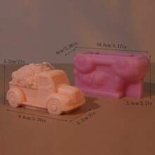 1-3pcs Multi-Style Silicone Candle Molds, Rose, Pickup Truck, Car, Sports Car Shaped Plaster, Resin, Cement Crafting Tools, Scented Candle Making Kit, Home Decor, Party & Holiday Gifts - Pink - View 14