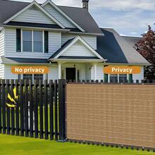 1 件棕色花园遮阳布，85% 网眼防水布带索环遮阳布，采用高密度聚乙烯 (HDPE) 透气材料和隐私保护，凉亭替换遮阳罩天篷隐私屏幕，用于带索环的遮阳布