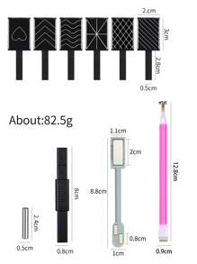 12pcs/Set Multi-Functional Strong Magnetic Stick Set, Suitable For Cat Eye Gel Nail Polish, Magnetic Tools, Magnetic Pen, Nail Art Design, Glitter Effect, Magic Nail Art Tools - Multicolor - View 8
