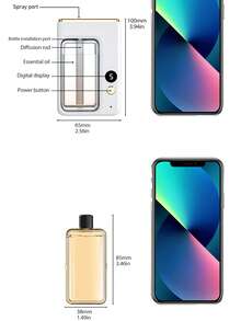 Automatic Aroma Diffuser, Home Fragrance Mist Humidifier, Long-Lasting Odor Eliminator & Air Freshener, Suitable For Bedroom, Home, Hotel, Desk Or Wall-Mounted, Comes With Essential Oils, Quiet Operation, Mini Diffuser For Office - Multi-fragrance - View 4