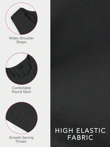 Men's Slimming Vest Tummy Control Shapewear Tank Top Chest Compression Shirt Body Shaper Gynecomastia Compression Undershirts Shaping Belly Abdomen Underwear Gym Workout - Black - View 6