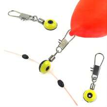 Fishing Line Sinker Slides Fishing Float Connector Rolling Swivels With Interlock Snaps Red/Yellow/Blue