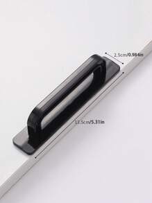 1 Piece Of No-Drilling Door And Window Handles For Sliding Doors, Glass Door Handles For Wardrobes, Drawers And Cabinet Doors, Easy To Install And See Through Handles.