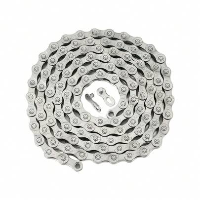 户外骑行运动山地自行车链条7s/8s/9s/10s/11s/12s公路车变速银色链条