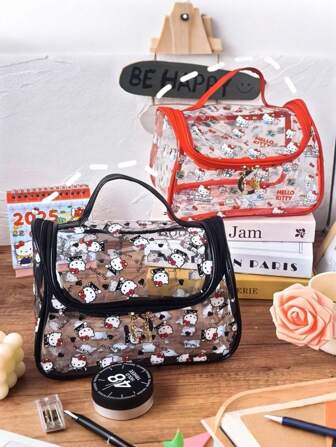 Sanrio 1 Piece Pack Sanrio Hello Kitty Cute Portable Travel Large Capacity Makeup Bag, Toiletry Bag, Skincare Storage Bag, Multifunctional Storage Bag, New Year Gift, Birthday Gift, Makeup Bags, Cosmetic Bag, Makeup Organiser, Makeup Pouch, Make Up Bags, Vanity Accessories, Small Makeup Bag, Cosmetic Bag, Large Capacity, Large Makeup Bag, Christmas Gifts, Pouch, Travel, Pouch, Clutch / Small Handbag, Makeup Organizer, Pouch, Brush Holder, Mini Pouch, Large Capacity Pouch,Gifts For Women,Christmas Gifts,Gift Ideas For Women