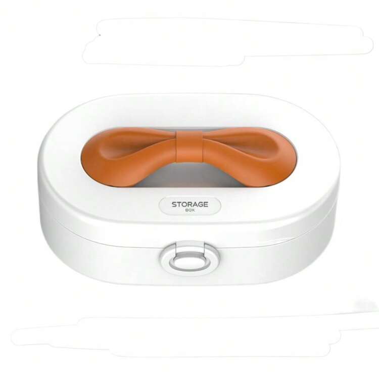 时尚带镜蝴蝶结首饰盒蝴蝶结多用途耳环展示盒便携防尘发夹收纳盒女 - 彩色 - 查看 18