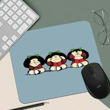 Cute Cartoon Mouse Pad - An Extended Desk Mat With A Non-Slip Rubber Base, Designed For Comfort With A Thick Material That Is Washable / An Ideal Choice For Holiday Gifts.,For School Supplies,Back To School - Blue - View 3