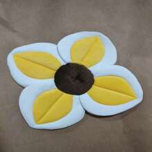 Infant Bath Mat, Baby Shower Flower Printed Non-Slip Bath Pad, Sunflower Decorative Sink Mat