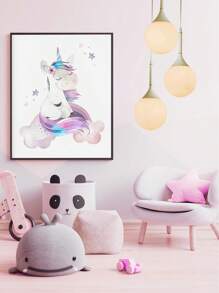 Decor pentru camera copiilor cu sirenă, decor pentru camera copiilor cu fete, imprimeuri cu sirene pentru camera fetelor, decor pentru camera copiilor cu mare, camera copiilor cu ocean, roz violet turcoaz, temă sirenă, decor modern pentru casă, pentru dormitor în living, fără ramă