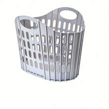 Foldable Laundry Basket For Home, Large Capacity Space-Saving Design, Portable Durable Thickened Moisture-Proof, Clothes/Plush Toy Storage, Fits Bathroom Bedroom Living Room, Easy Fold Organizer Basket - 高級灰色 - 查看 13