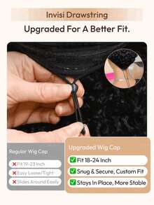 UNice Hair 7x5 Bye-Bye Knots™ Lace Closure & 13x4 Pre-Everything™ Lace Frontal Black Fluffy Natural Loose Wave Curtain Bangs Wig With Invisi Drawstring 3D Body Wave Lace Frontal Wig With Bangs Pre Everything Put On And Go Glueless Human Hair Wigs 150% & 180% Density - SNatural - 查看 11