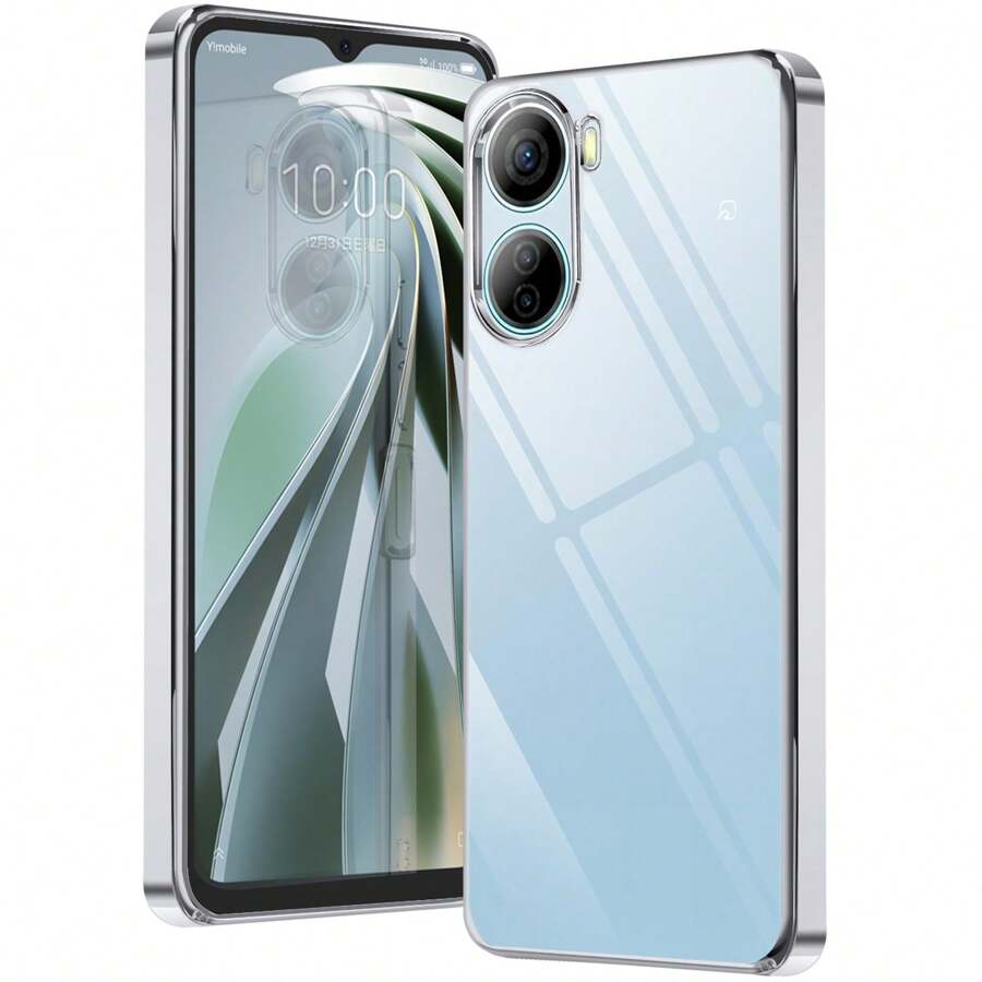 ZTE Libero 5G IV Case Clear Nubia Ivy A302ZT Libero 5g IV Smartphone Case Z6561J Cover Shockproof Transparent Soft (Silver)