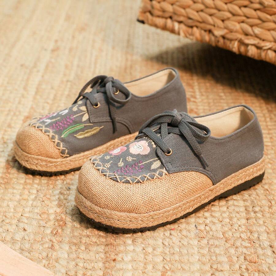 Women Flats - Xám - Xem 1