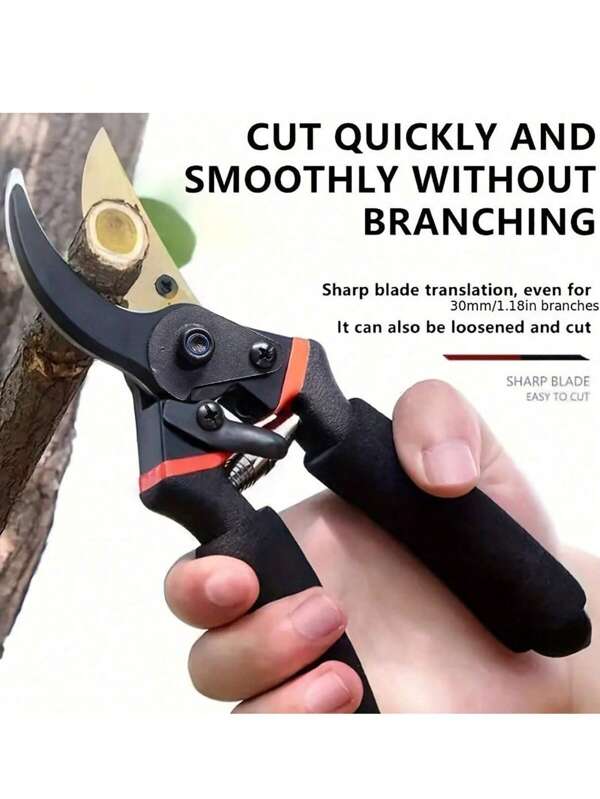 1pc SK5 Professional Bypass Pruning Shears - Super Sharp High-Grade Gardening Scissors, Garden Pruning Shears, Lawn & Grass Shears, Handheld Trimmer - Heavy Duty Gardening Tool