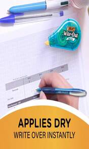 BIC Wite-Out(R) Correction Tape, Pack Of 4, BICWOTAPP418 - MiniTape,White - View 5