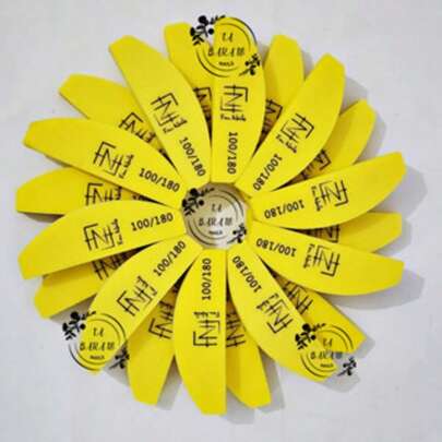 Kit 20 Mini Lixa Buffer Boomerang Polidora Nails Designer FN