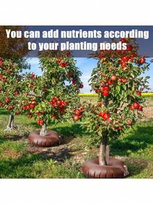 2 Extra Large PVC Watering Bags, 10/15 Gallon Capacity, Slow Release Automatic Plant Watering With Sunscreen And Moisturizing Function, Suitable For Gardens, Orchards And Forests - A - View 8