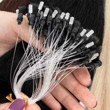 50 Strands Micro Loop Hair Extensions Real Human Hair Utral Smooth And Super Soft Silky Straight Micro Loop Human Hair Extensions For Woman - S1 - View 4