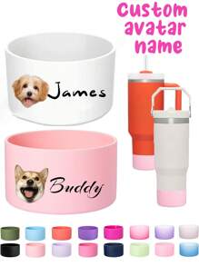 Personalized Name, Silicone Boots, Cups - Accessories Non-Slip Silicone Cup Cover, Suitable For 12-40oz Silicone Cup Cover, Non-Slip Protective Base, Suitable For Valentine's Day, Women, Mother's Day, Thanksgiving, Christmas Holiday Gifts - Female Cup Accessories Water Cup, Bottle Protection Bottom Cover, Cup Accessories