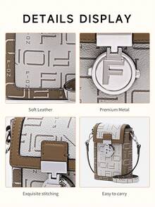 Lightweight Cute Small Crossbody Bag For Women With Minions Bag Charm Signature Monogram Shoulder Bag Ladies Cell Phone Purse Wallet Lipstick Bag