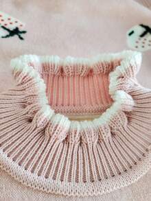 enmi bear 女童毛衣秋冬针织套头衫儿童打底衫时尚休闲保暖内衬韩版